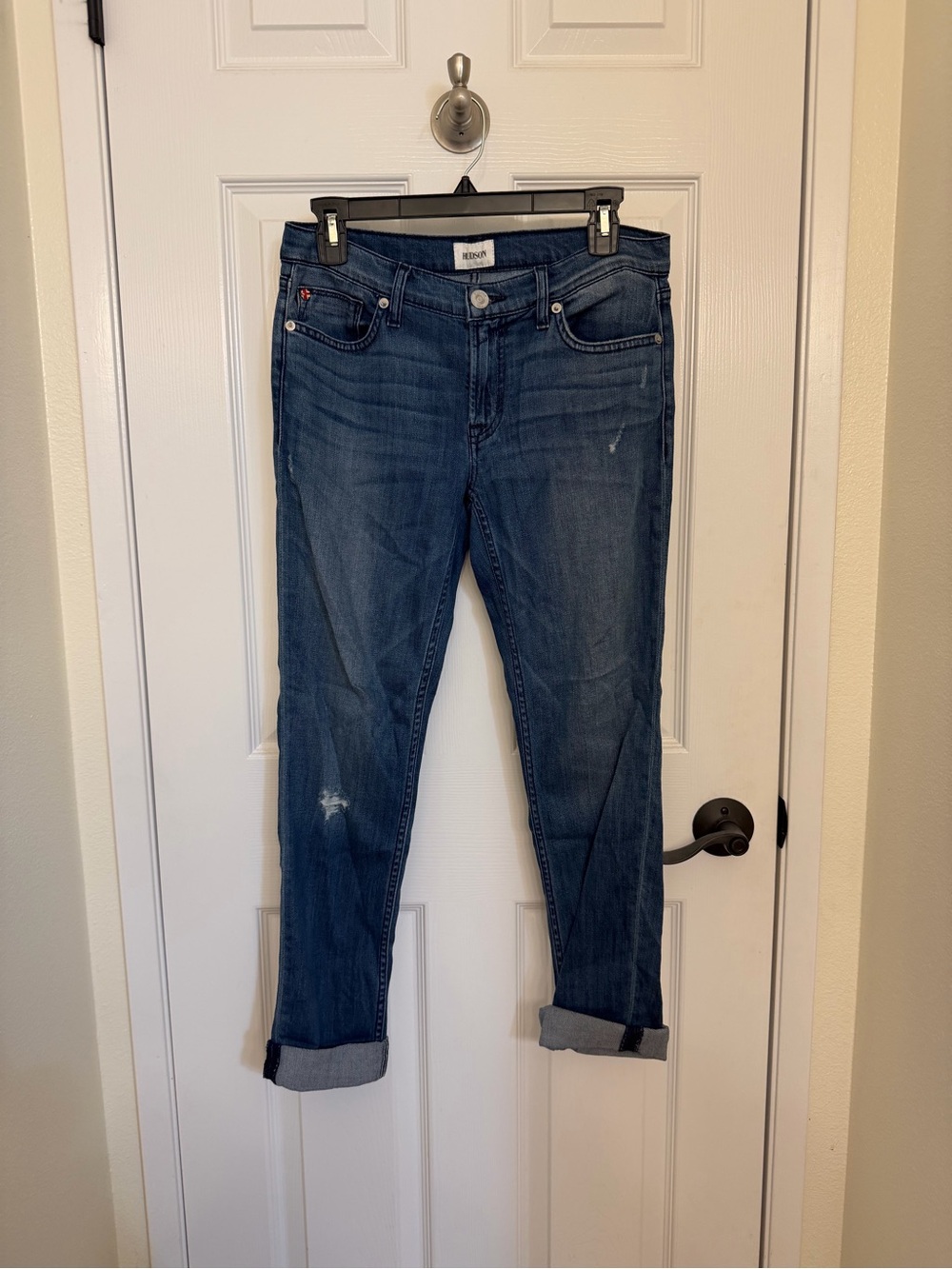 Hudson Jeans Women's Dark Blue Boyfriend Jeans